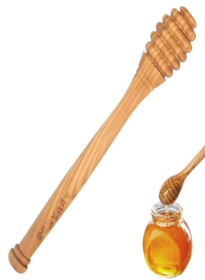 KYVANDO Traditional Olive Honey Dippers - Durable & Warp-Resistant, Preserves Honey Purity, 1pcs, 6.3 Inch - Image 1